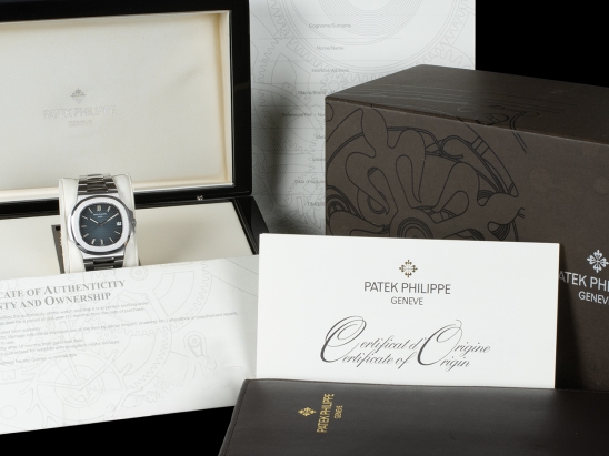 Patek Philippe Nautilus Black Blue Dial - Full Set  Watch  5711/1A-001